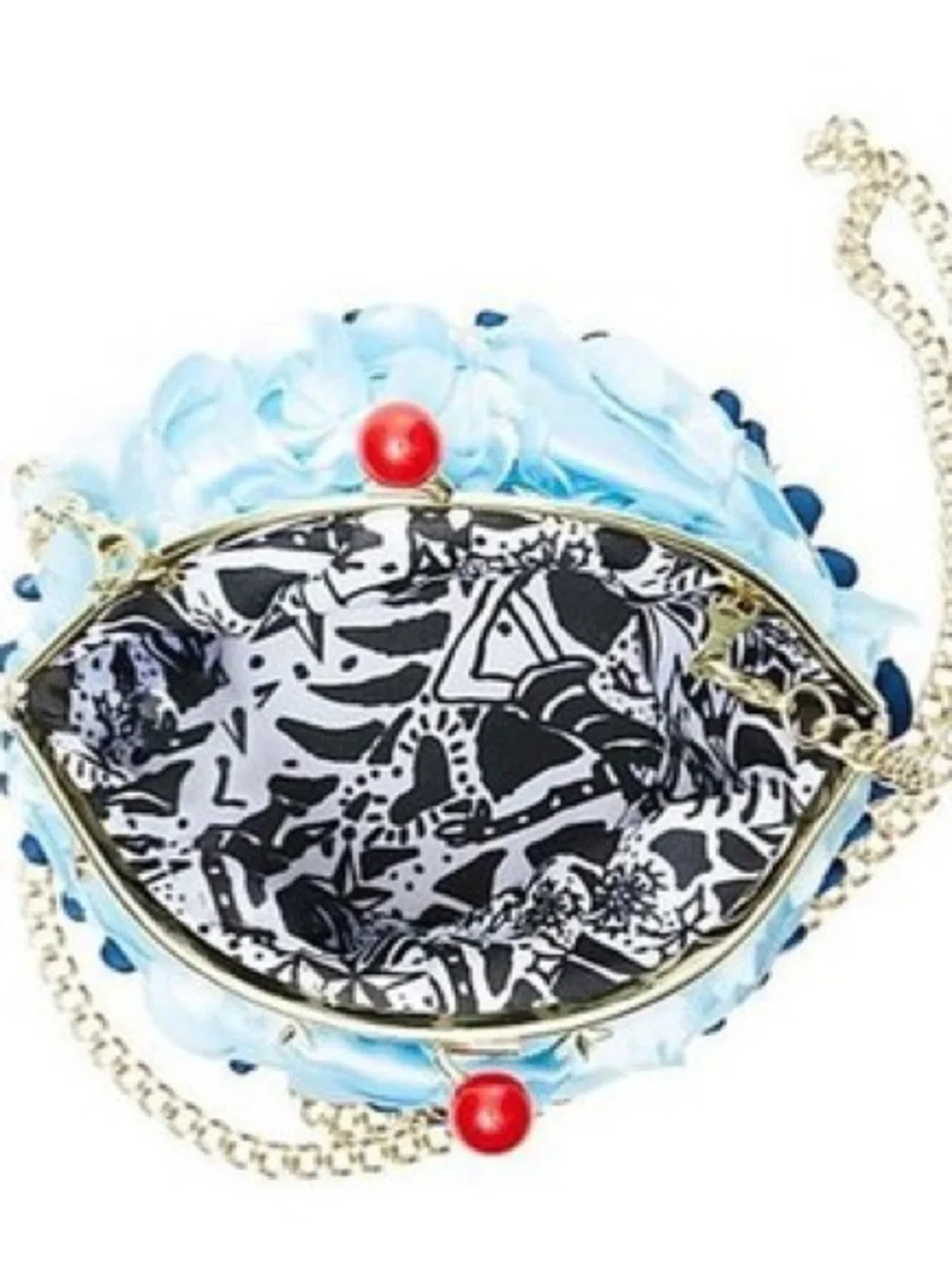 Betsey Johnson BAKED IN THE USA Rosette Cupcake Crossbody